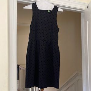 Little black dress with polka dots